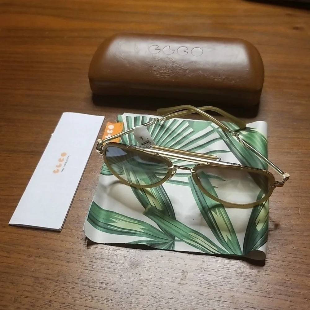 MR LEIGHT by GARRETT LEIGHT Doheny SL Sunglasses ~ Aviator Crescent 12KG NWT